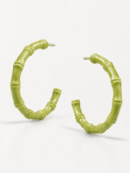 Matcha Bamboo Hoops