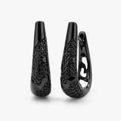 Noir Eclipse Hoops