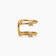 The Firefly Ear Cuff — Gold Plated Spark Ear Cuff by House of Zena, front view