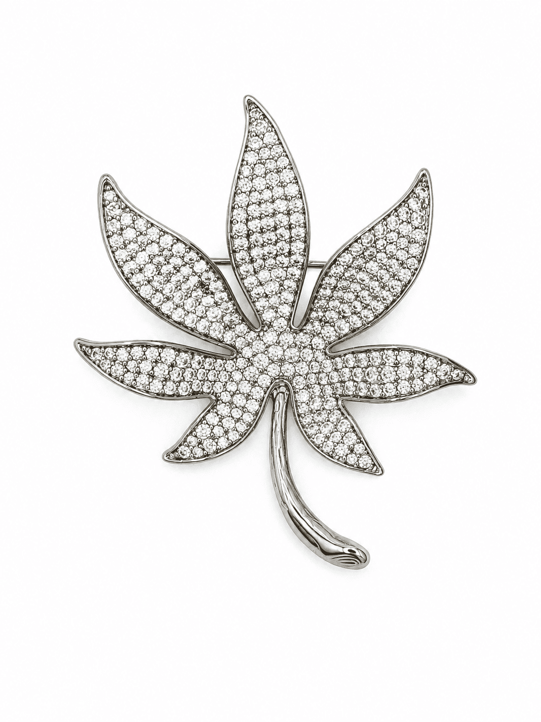 The Dragon Fire Onyx Brooch — Gold Plated Blaze Brooch by House of Zena, front view