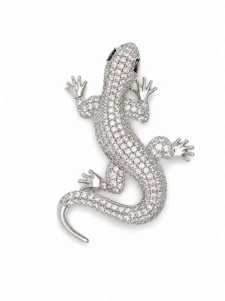 Celeste Gecko Brooch