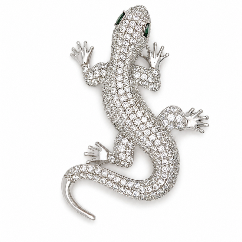 Celeste Gecko Brooch