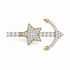Stellar Anchor Brooch