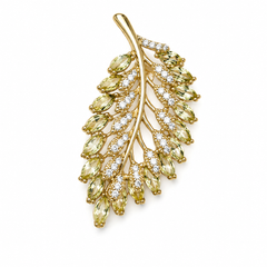 Golden Laurel Brooch