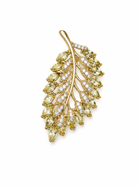 Golden Laurel Brooch
