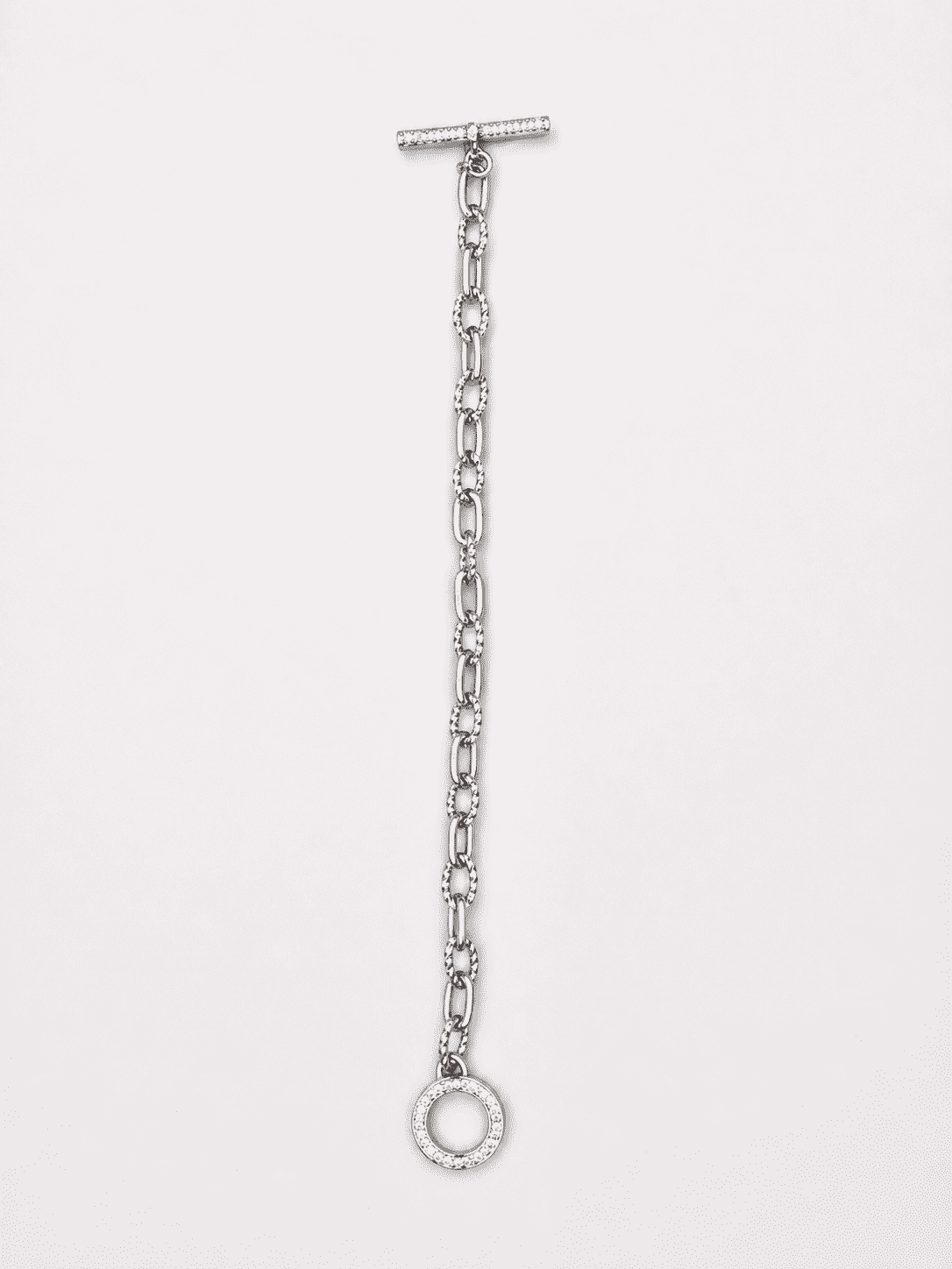 The "Locked & Loaded" Toggle — Gold Plated Toggle Bracelet by House of Zena, worn on model