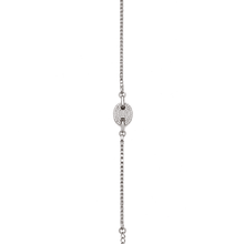 The Stargazer Halo Chain — Silver-Tone Halo Bracelet by House of Zena, worn on model