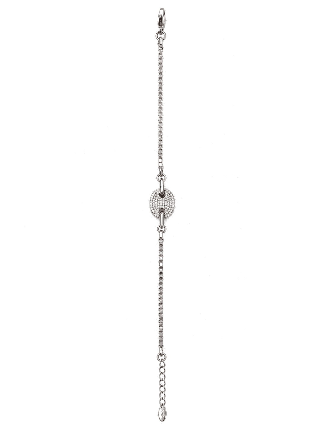 The Stargazer Halo Chain — Silver-Tone Halo Bracelet by House of Zena, worn on model