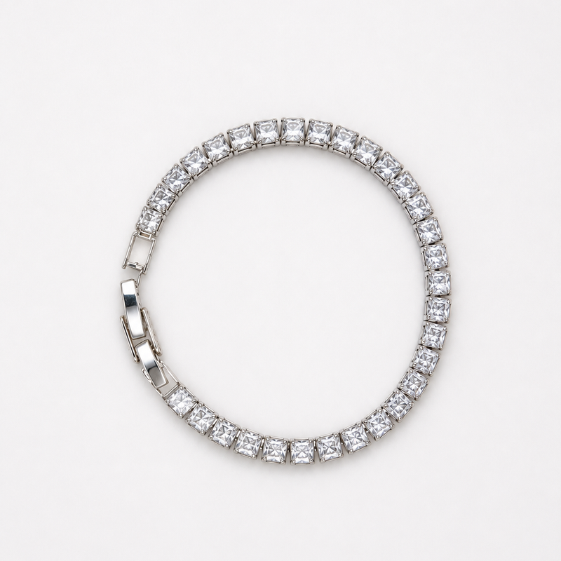 Celeste Princess Tennis Bracelet