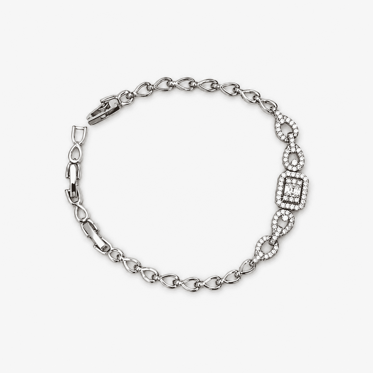 The "Pinky Promise" Infinity Chain — Gold Plated Infinity Grace Bracelet by House of Zena, worn on model