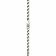 The Secret Keeper Padlock Chain — Gold Plated Lockline Cuban Bracelet by House of Zena, worn on model