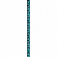 The Mykonos Blue Maze Cuff — Silver-Tone Pop Bracelet by House of Zena, styled on model