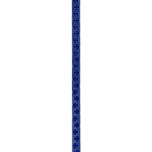 The Mykonos Blue Maze Cuff — Silver-Tone Pop Bracelet by House of Zena, flat lay