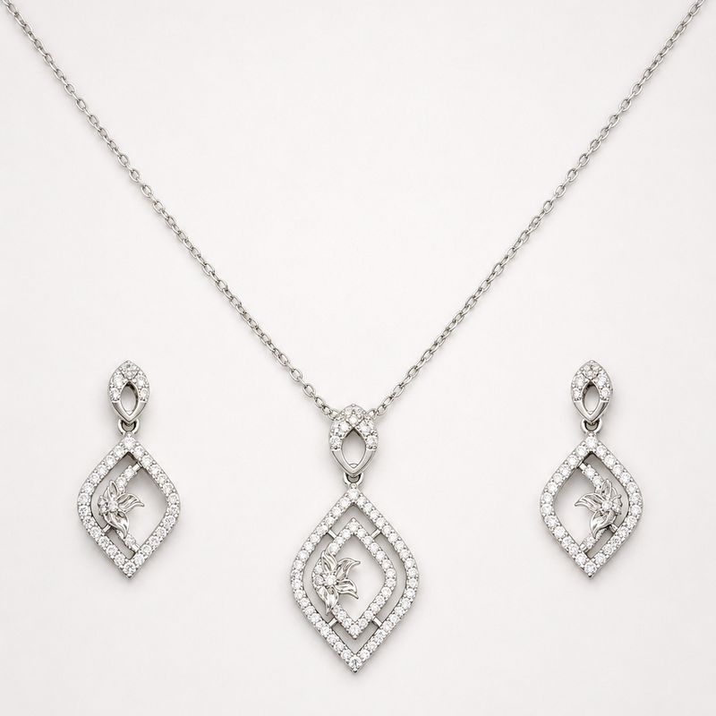 Celestia Bloom Pendant Set