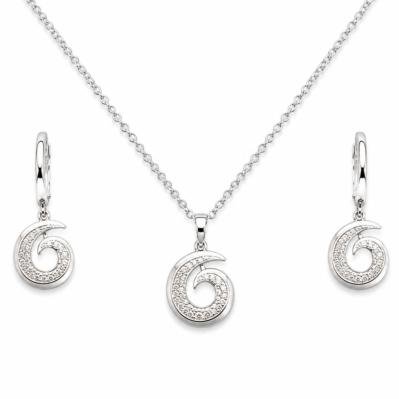 Serelune Spiral Pendant Set