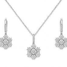 The Lotus Petal Brunch Set — Gold Plated Bloom Pendant Set by House of Zena, flat lay