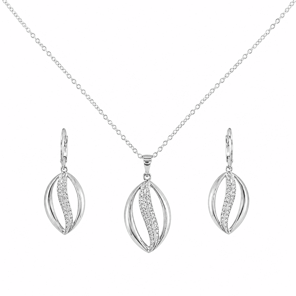 The Melted Honeycomb Set — Gold Plated Wave Pendant Set by House of Zena, flat lay