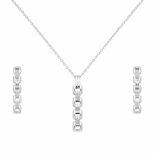The 9-to-5 Office Chic Set — Gold Plated Link Pendant Set by House of Zena, flat lay