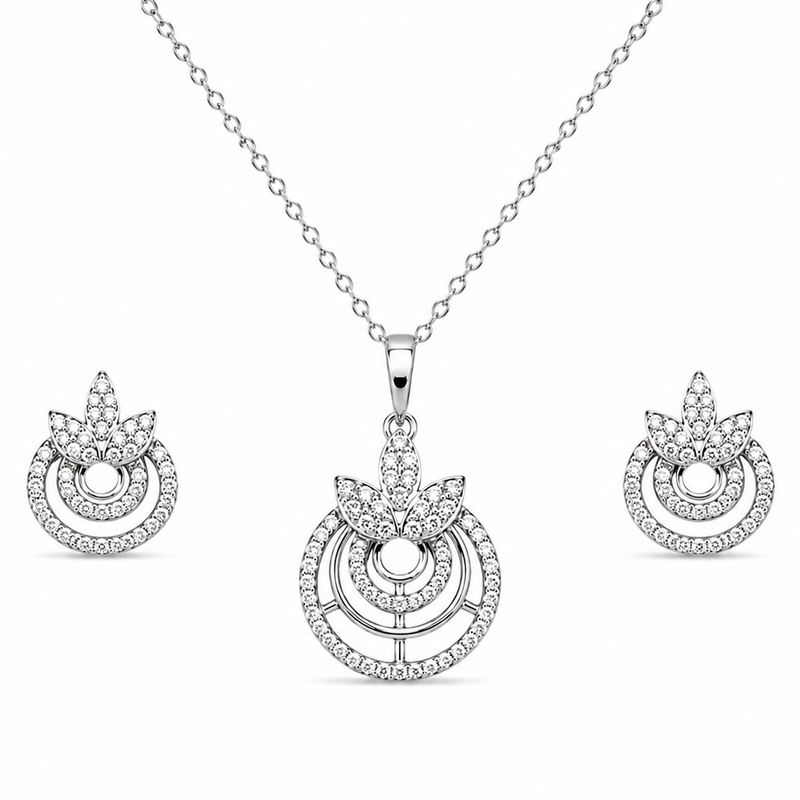 Celestia Bloom Pendant Set