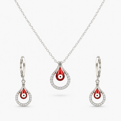 Nazira Evil Eye Pendant Set