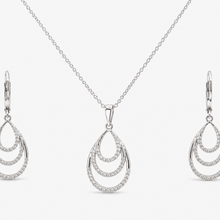 The Champagne Tower Cascade Set — Gold Plated Avelisse Cascade Pendant Set by House of Zena, flat lay