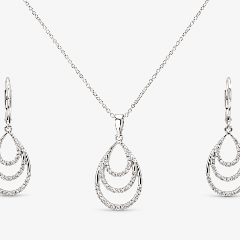 Avelisse Cascade Pendant Set