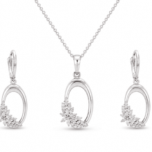 The Sunflower Sunshine Set — Silver-Tone Bloom Pendant Set by House of Zena, flat lay