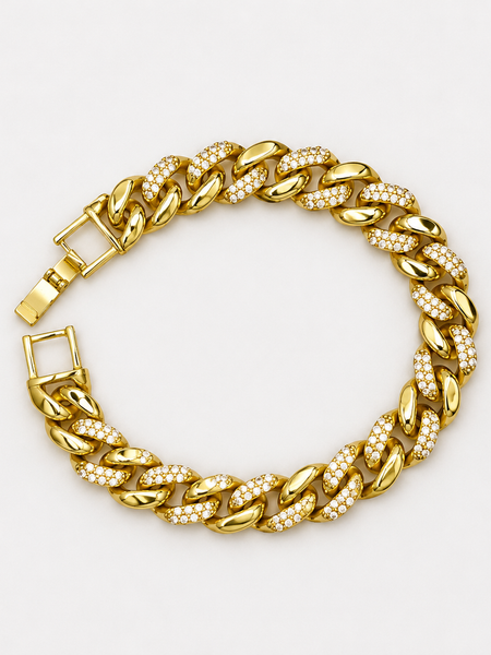 Valora Pavé Cuban Bracelet