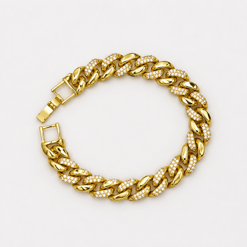 Valora Pavé Cuban Bracelet