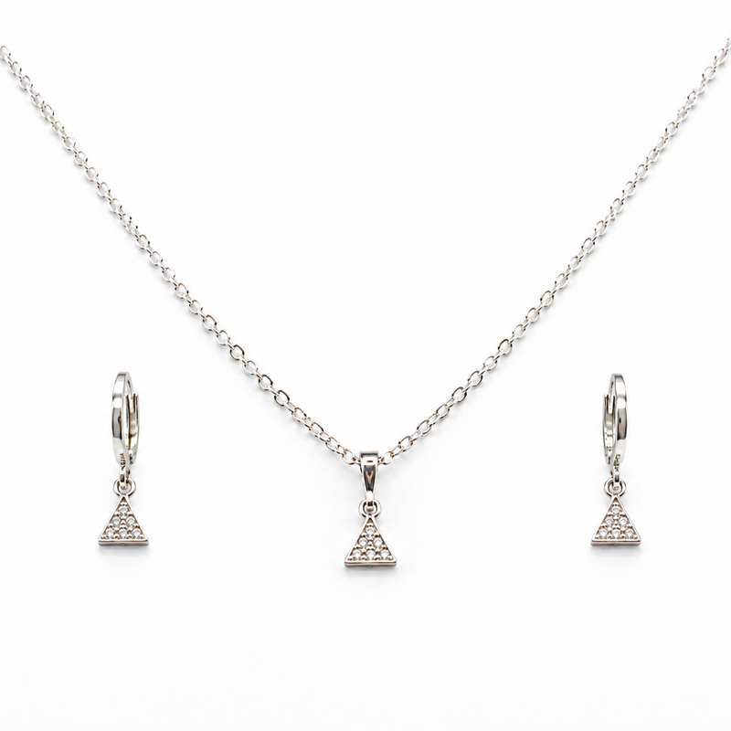 Nova Triangle Pendant Set