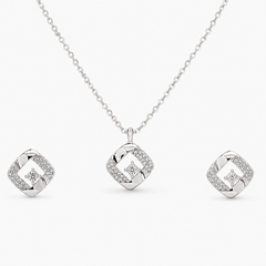 Virelle Square Pendant Set