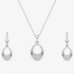 Lunara Oval Pendant Set