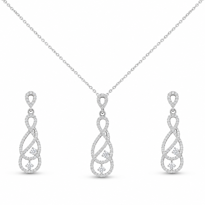 Infinity Grace Pendant Set