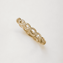 The Paperclip Stacking Cuff — Gold Plated Link Bangle by House of Zena, flat lay