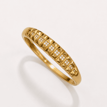 The Rock & Roll Studded Bangle — Gold Plated Studded Bangle by House of Zena, flat lay