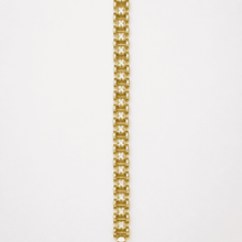 The Chocolate Bar Link Bracelet — Gold Plated Évora Crystal Link Bracelet by House of Zena, worn on model
