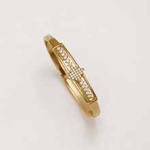 The Minimalist Horizon Bar Cuff — Gold Plated Bar Bangle by House of Zena, flat lay