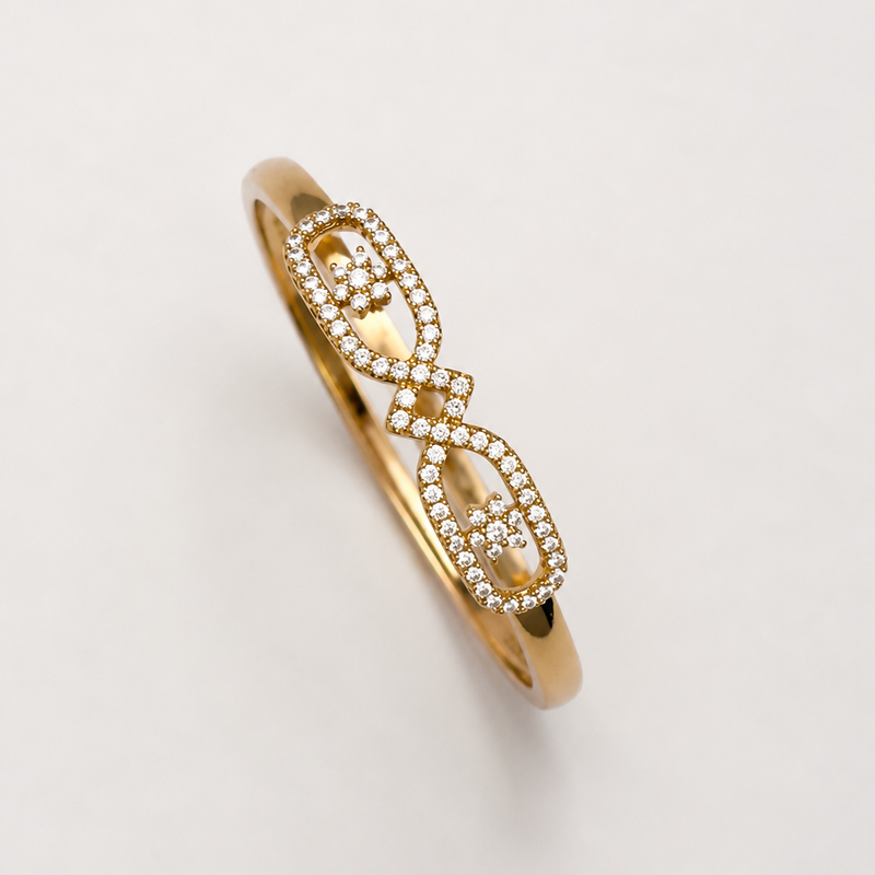 Élan Duo Clover Bangle