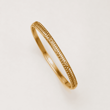 The Caviar Bead Bangle — Gold Plated Studline Bangle by House of Zena, flat lay