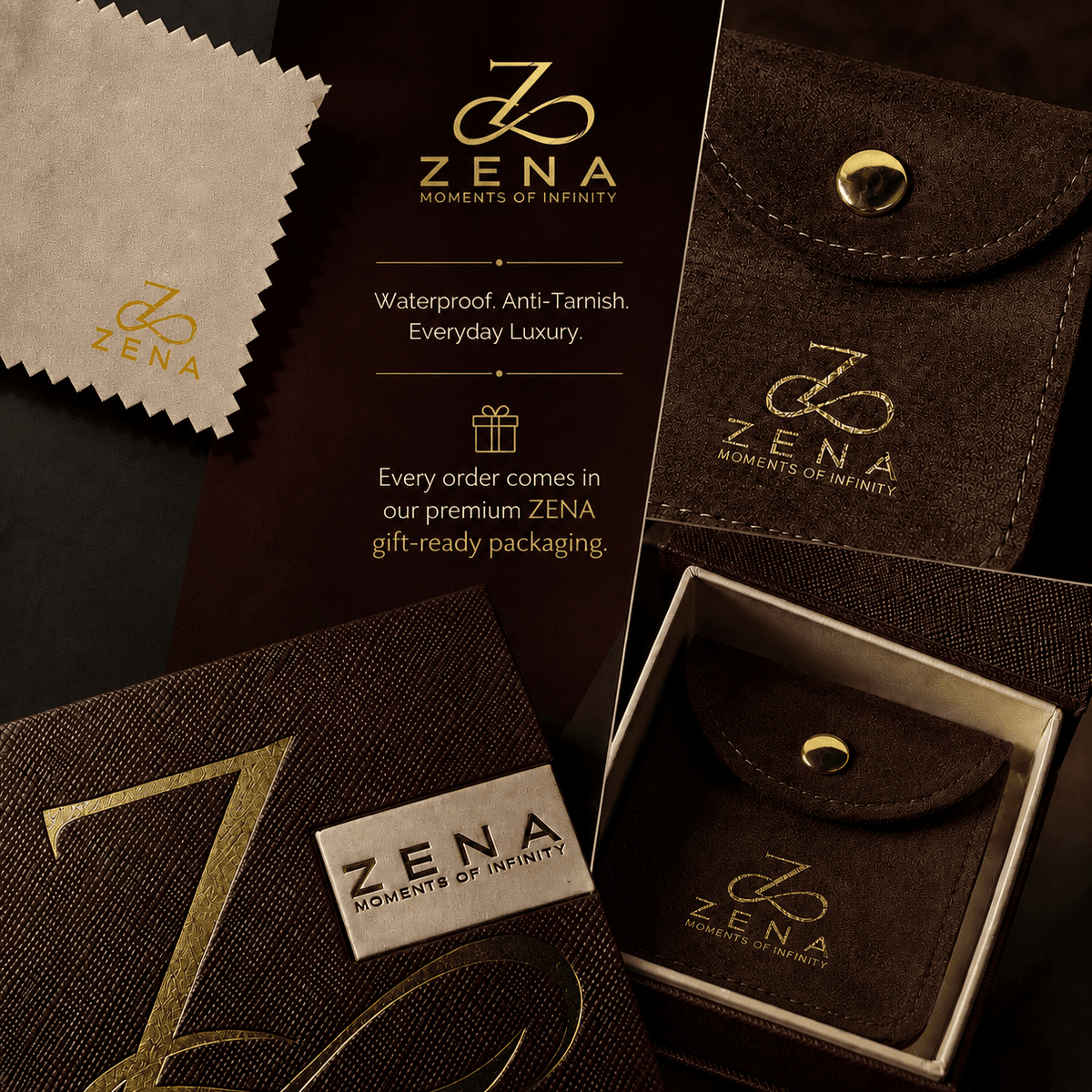 The Molten Mango Drops — Gold Plated Sculpt Hoop Earrings by House of Zena, gift packaging