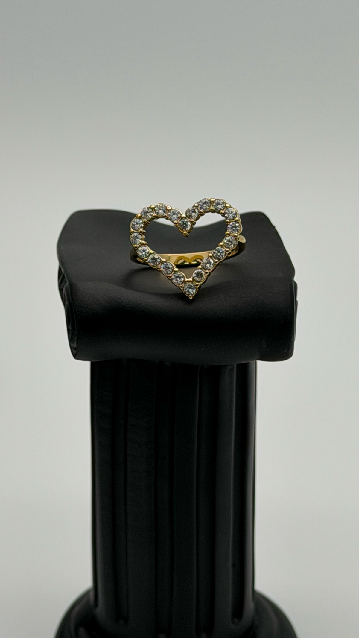 The "Caught in Orbit" Solitaire Ring — Studio Packshot (Angle 3)