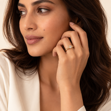 The "Plot Twist" Pavé Crossover Ring — Official House of Zena Editorial Campaign