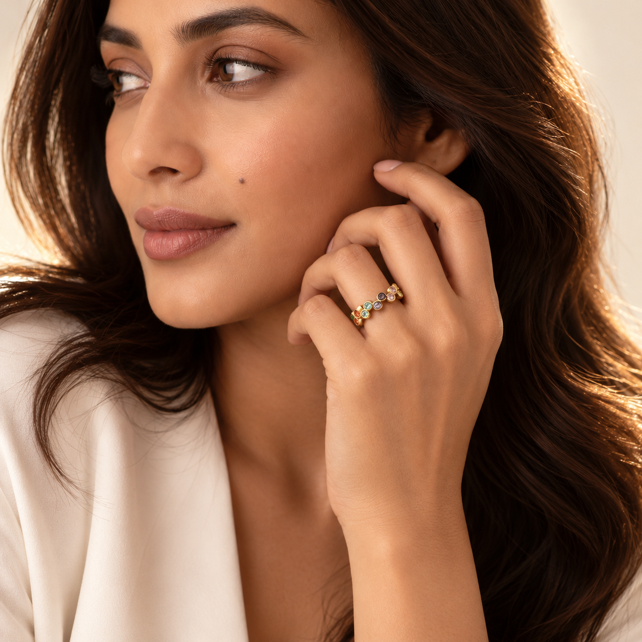 The Parisienne Braid Band Adjustable Ring