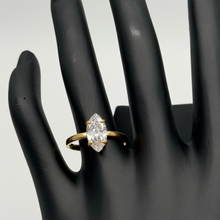 The "High Tide" Pavé Ripple Ring — Studio Packshot (Angle 1)