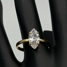 The "High Tide" Pavé Ripple Ring — Studio Packshot (Angle 2)