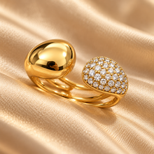 The "Instant Stack" Crossover Cage Ring — Luxury Macro Surface Close-Up