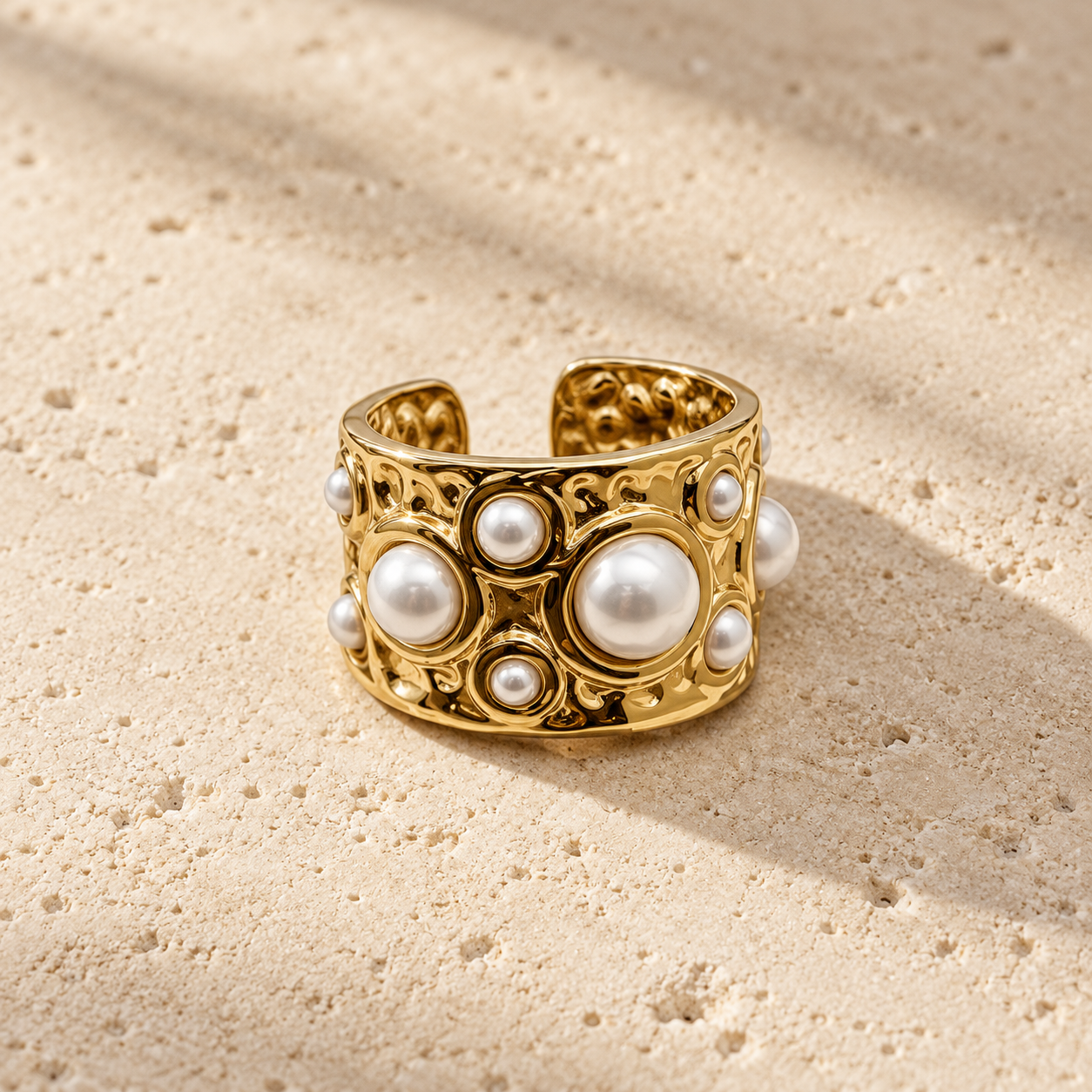 The Butter Puff Ergonomic Dome Adjustable Ring