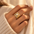 The Butter Puff Ergonomic Dome Adjustable Ring