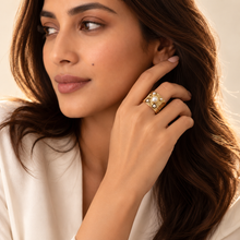 The Butter Puff Ergonomic Dome Ring — Official House of Zena Editorial Campaign
