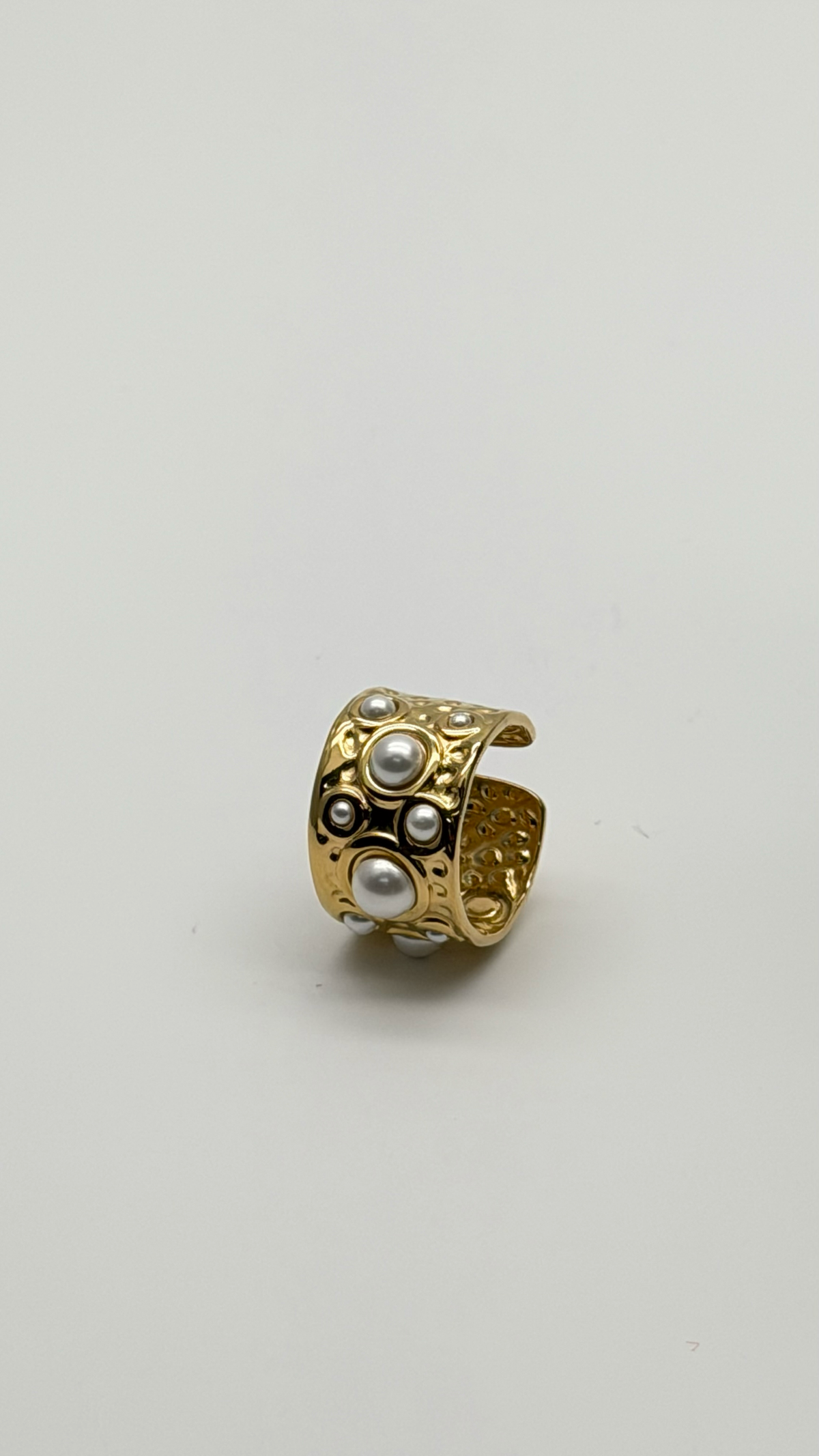 The Butter Puff Ergonomic Dome Ring — Studio Packshot (Angle 1)